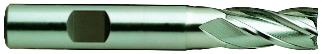 Picture of YG-1 E9985016 Dia 1/4 SH 0.3750 LOC 0.6250 OAL2.4375 End Mill Standard Flute Standard Helix Powder Metal Uncoated Single End Square Sharp Tank-Power End Mill