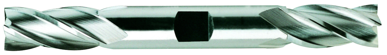 Picture of YG-1 E9986020TF Dia 5/16 SH 0.3750 LOC 0.7500 OAL3.50 End Mill Standard Flute Standard Helix Powder Metal TiAlN Double End Square Sharp Tank-Power End Mill