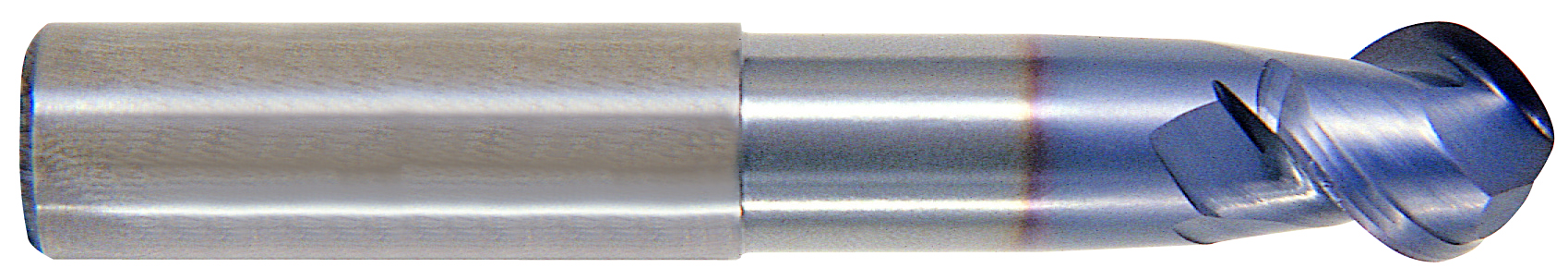 Picture of YG-1 EG910060 Dia 6mm SH 0.2362 LOC 0.2165 OAL2.1654 End Mill Standard Flute High Helix Carbide TiCN Single End Ball NoseBall Alu-Power End Mill