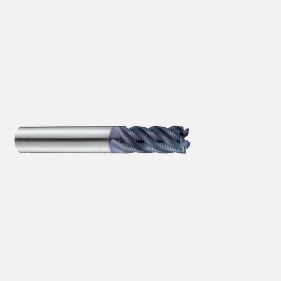 Picture of YG-1 EHE54100 Dia 10mm SH 0.3937 LOC 0.8661 OAL2.8346 End Mill Carbide TiAlN Single End Corner Radius0.0118 0.30mm TitaNox Power End Mill