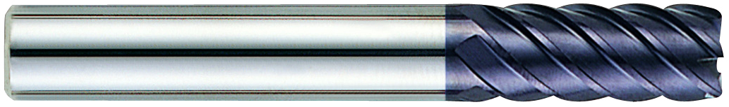 Picture of YG-1 EM812100 Dia 10mm SH 0.3937 LOC 0.8661 OAL2.8346 End Mill Standard Flute High Helix Carbide TiAlN Single End Square Sharp X-Power