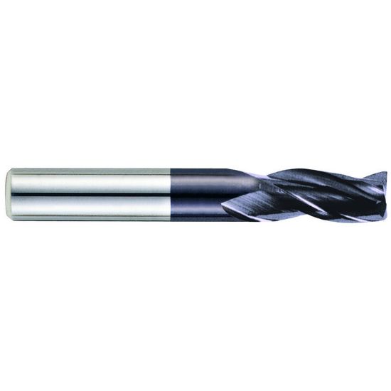 Picture of YG-1 EM895030 Dia 3mm SH 0.1181 LOC 0.3937 OAL1.4961 End Mill Standard Flute Standard Helix Carbide TiAlN Single End Square Sharp X-Power