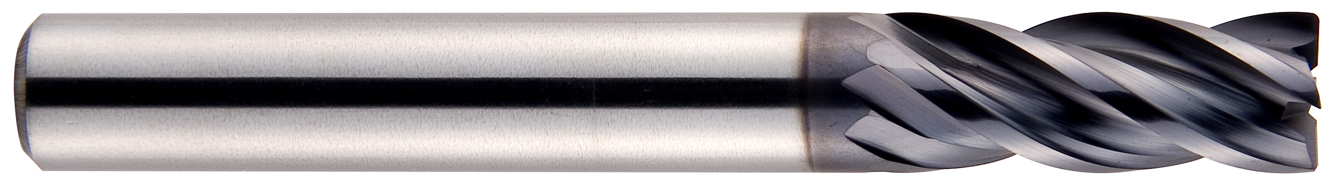 Picture of YG-1 EMB38040 Dia 5/8 SH 0.6250 LOC 1.2500 OAL3.50 End Mill Standard Flute Variable Helix Carbide TiAlN Single End Corner Radius0.0350 0.89mm - 0.0400 1.02mm V7 Mill