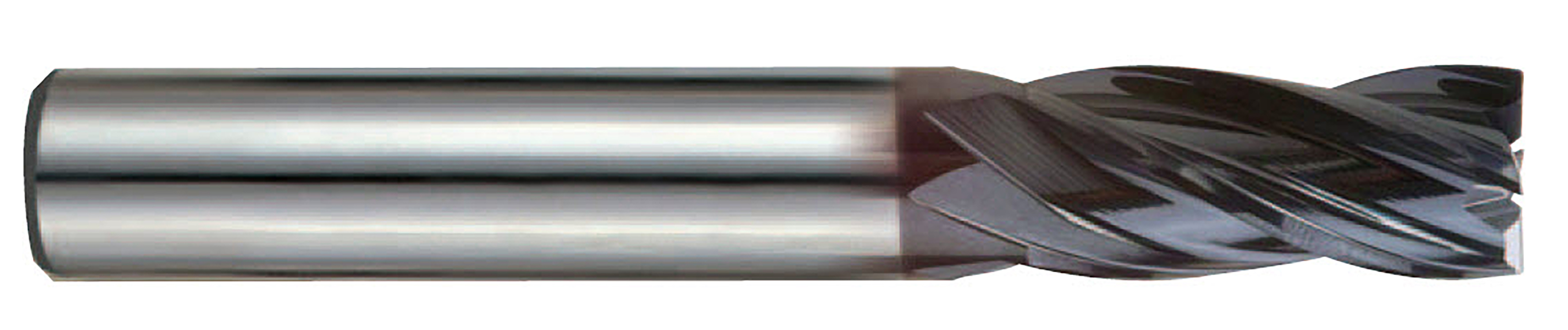 Picture of YG-1 EMD39040 Dia 4mm SH 0.2362 LOC 0.4331 OAL2.2441 End Mill Standard Flute Variable Helix Carbide TiAlN Single End Square Sharp V7 Mill