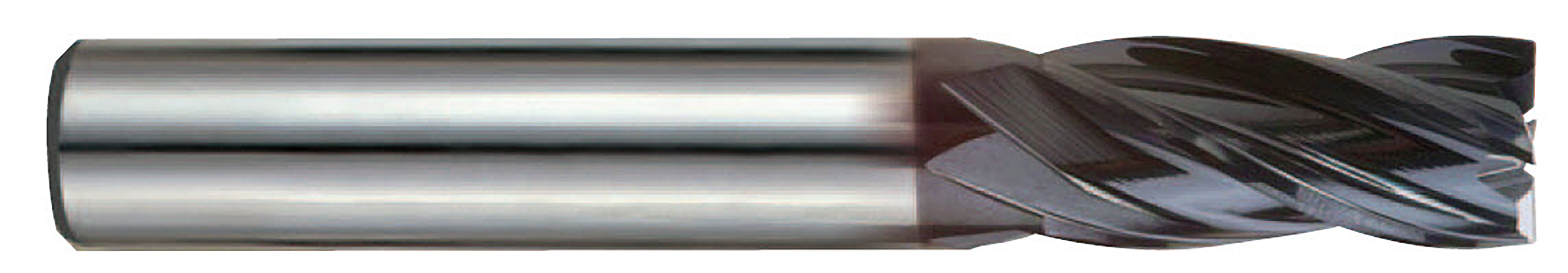 Picture of YG-1 EMD47032 Dia 1/2 SH 0.50 LOC 1.00 OAL3.00 End Mill Standard Flute Variable Helix Carbide TiAlN Single End Square Sharp V7 Mill