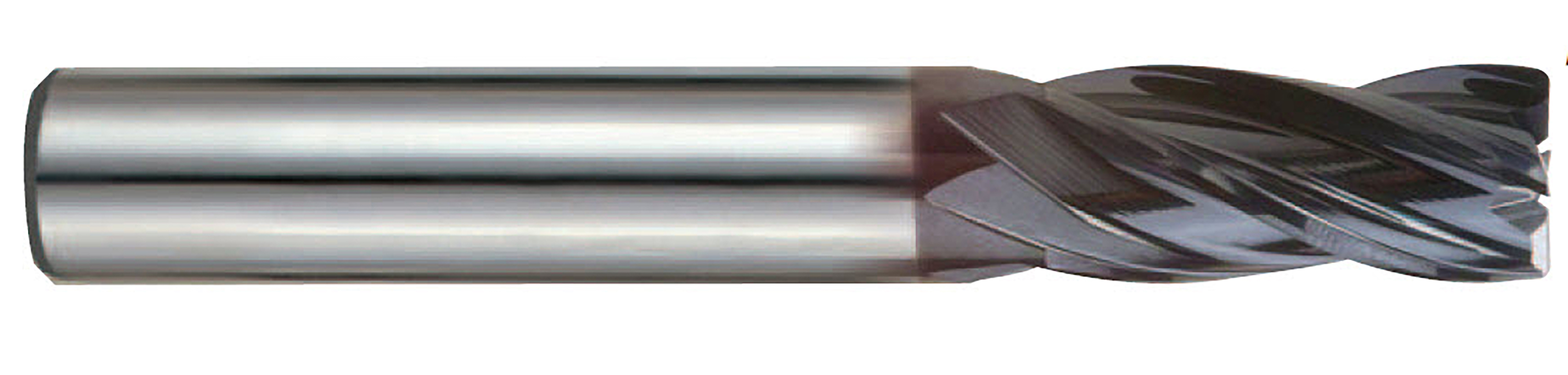 Picture of YG-1 EMD48028 Dia 7/16 SH 0.4375 LOC 1.00 OAL2.7500 End Mill Standard Flute Variable Helix Carbide TiAlN Single End Corner Radius0.0150 0.38mm V7 Mill