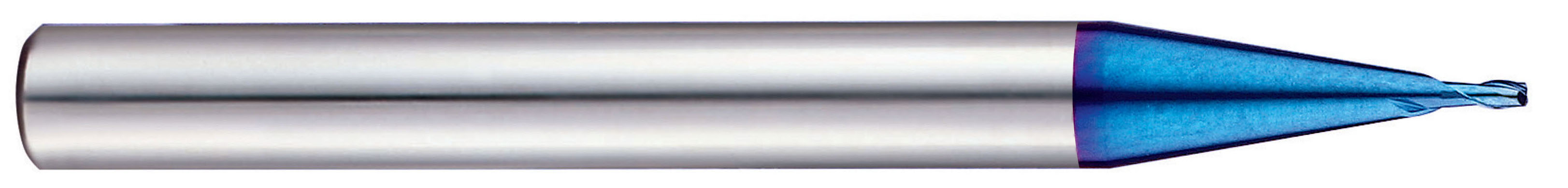 Picture of YG-1 G8A50020 Dia 2mm SH 0.2362 LOC 0.0866 OAL1.9685 End Mill Standard Flute Standard Helix Carbide TiAlN Single End Corner Radius0.0047 0.12mm X-5070 End Mill