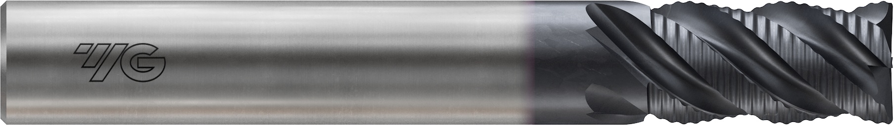 Picture of YG-1 G9D76100 Dia 10mm SH 0.3937 LOC 0.7874 OAL2.8346 End Mill Carbide TiAlN Single End Corner Radius0.0197 0.50mm X-SPEED End Mills