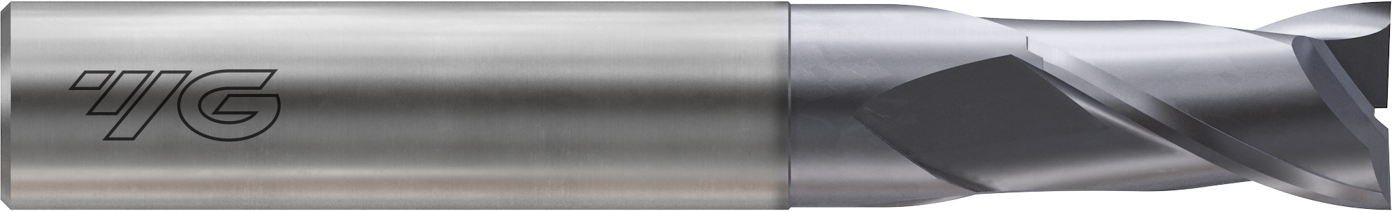 Picture of YG-1 GMF22016 Dia 1/4 SH 0.2500 LOC 0.3750 OAL2.3750 End Mill Standard Flute Standard Helix Carbide TiAlN Single End Square Sharp 4G Mill