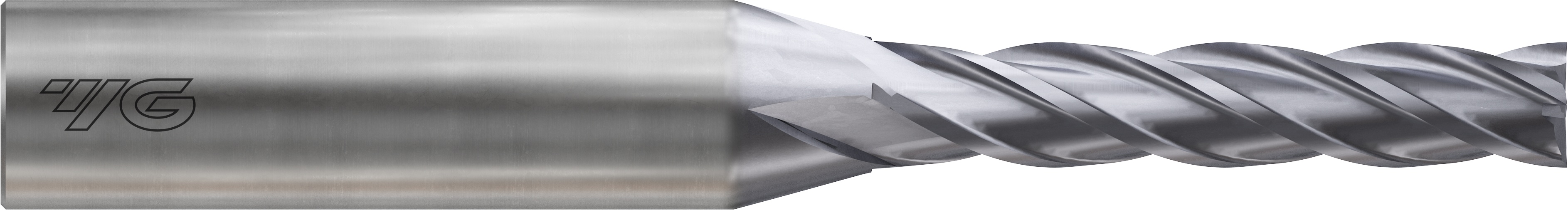 Picture of YG-1 GMF27906 Dia 5/64 SH 0.2500 LOC 0.5625 OAL2.3750 End Mill Standard Flute Standard Helix Carbide TiAlN Single End Square Sharp 4G Mill