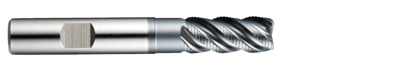 Picture of YG-1 GYG69024 Dia 3/8 SH 0.3750 LOC 0.7500 OAL2.50 End Mill Powder Metal TiAlN Single End Corner Radius0.0200 0.51mm Only One