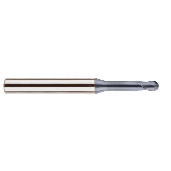 Picture of YG-1 SEM84612032 Dia 12mm SH 0.4724 LOC 0.5510 OAL3.1496 End Mill Standard Helix Standard Helix Carbide TiAlN Single End Ball NoseBall 4G Mill