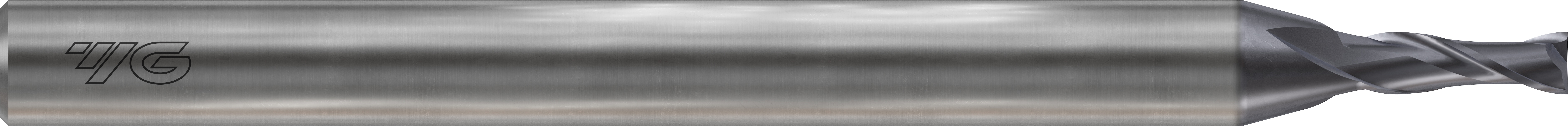 Picture of YG-1 SEME35003 Dia 0.30mm SH 0.1575 LOC 0.0236 OAL1.574 End Mill Standard Flute Standard Helix Carbide TiAlN Single End Square Sharp 4G Mill