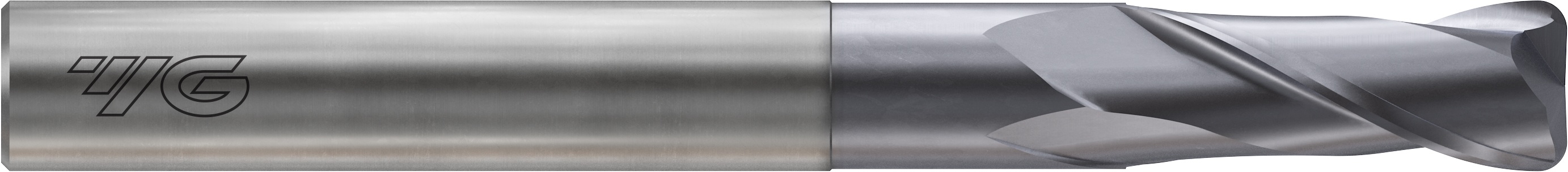 Picture of YG-1 SEME6110005 Dia 10mm SH 0.3937 LOC 0.5906 OAL2.9528 End Mill Standard Flute Standard Helix Carbide TiAlN Single End Corner Radius0.0197 0.50mm 4G Mill