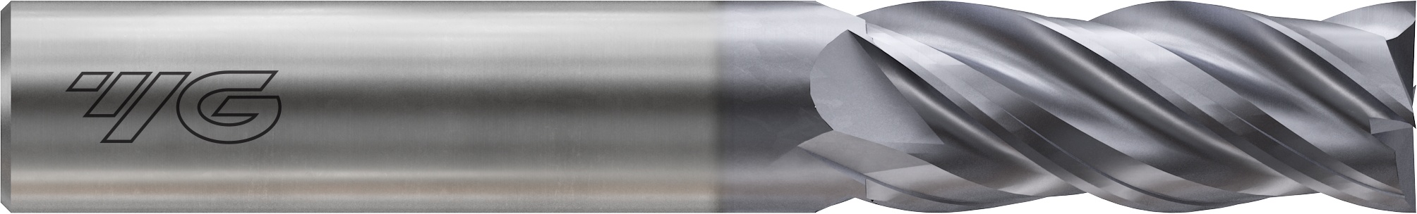 Picture of YG-1 SEME71080 Dia 8mm SH 0.3150 LOC 0.7874 OAL2.7559 End Mill Standard Flute Variable Helix Carbide TiAlN Single End Square Sharp 4G Mill