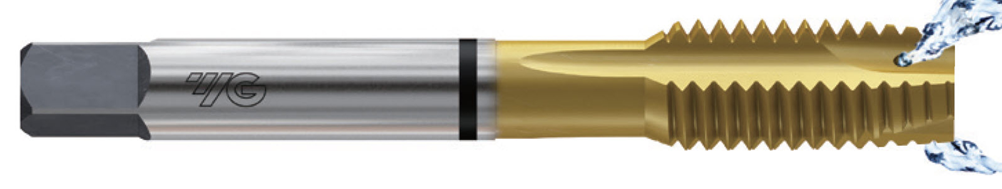 Picture of YG-1 TH315N M6-1.00mm Cut Spiral Point Plug 4.0P-5.0P HSS-EX TiN