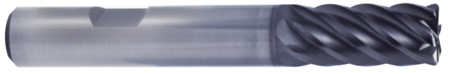 Picture of YG-1 UGMG23914 Dia 3/8 SH 0.3750 LOC 2.00 OAL4.00 End Mill Standard Flute Variable Helix Carbide TiAlN Single End Corner Radius0.0150 0.38mm V7 Plus A