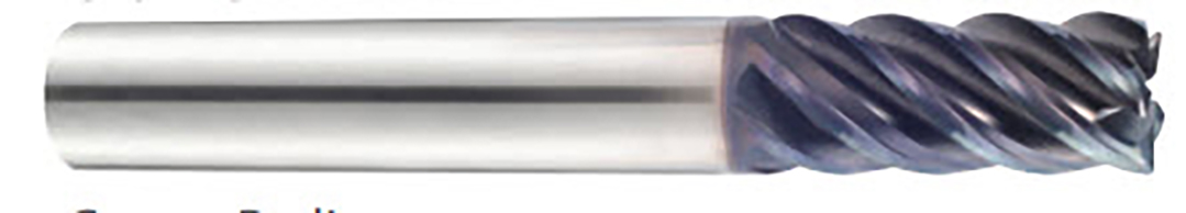 Picture of YG-1 UGMG32012 Dia 3/16 SH 0.1875 LOC 0.3125 OAL2.00 End Mill Standard Flute Variable Helix Carbide TiAlN Single End Square Sharp TitaNox Power End Mill