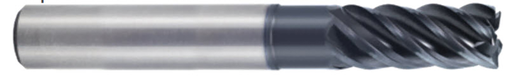 Picture of YG-1 UGMH06904 Dia 3/16 SH 0.1875 LOC 0.2187 OAL3.00 End Mill Standard Flute Variable Helix Carbide TiAlN Single End Square Sharp TitaNox Power End Mill