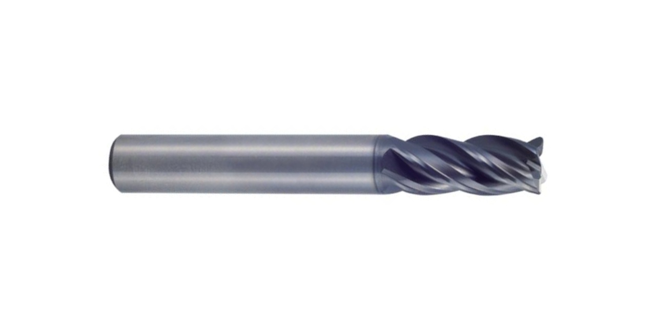 Picture of YG-1 UGMH09040 Dia 5/8 SH 0.6250 LOC 0.7500 OAL4.00 End Mill Standard Flute Variable Helix Carbide TiAlN Single End Corner Radius0.0300 0.76mm V7 Plus A
