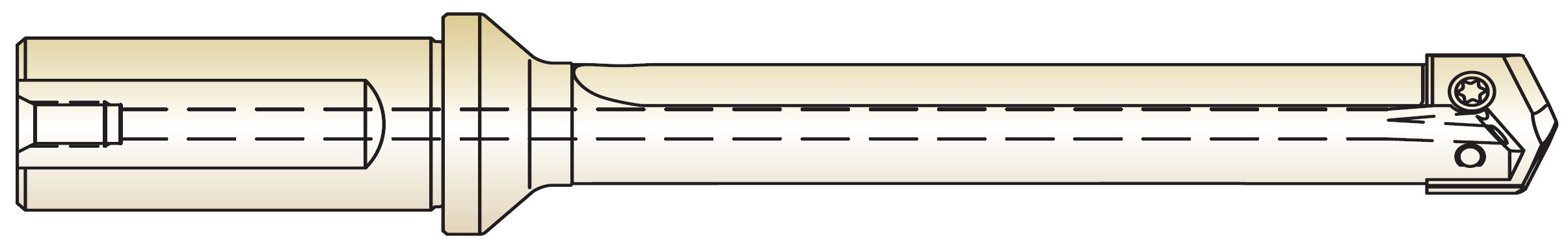 Picture of YG-1 P25203 Series 2 Flanged Straight Shank / Flute Short Length Holder