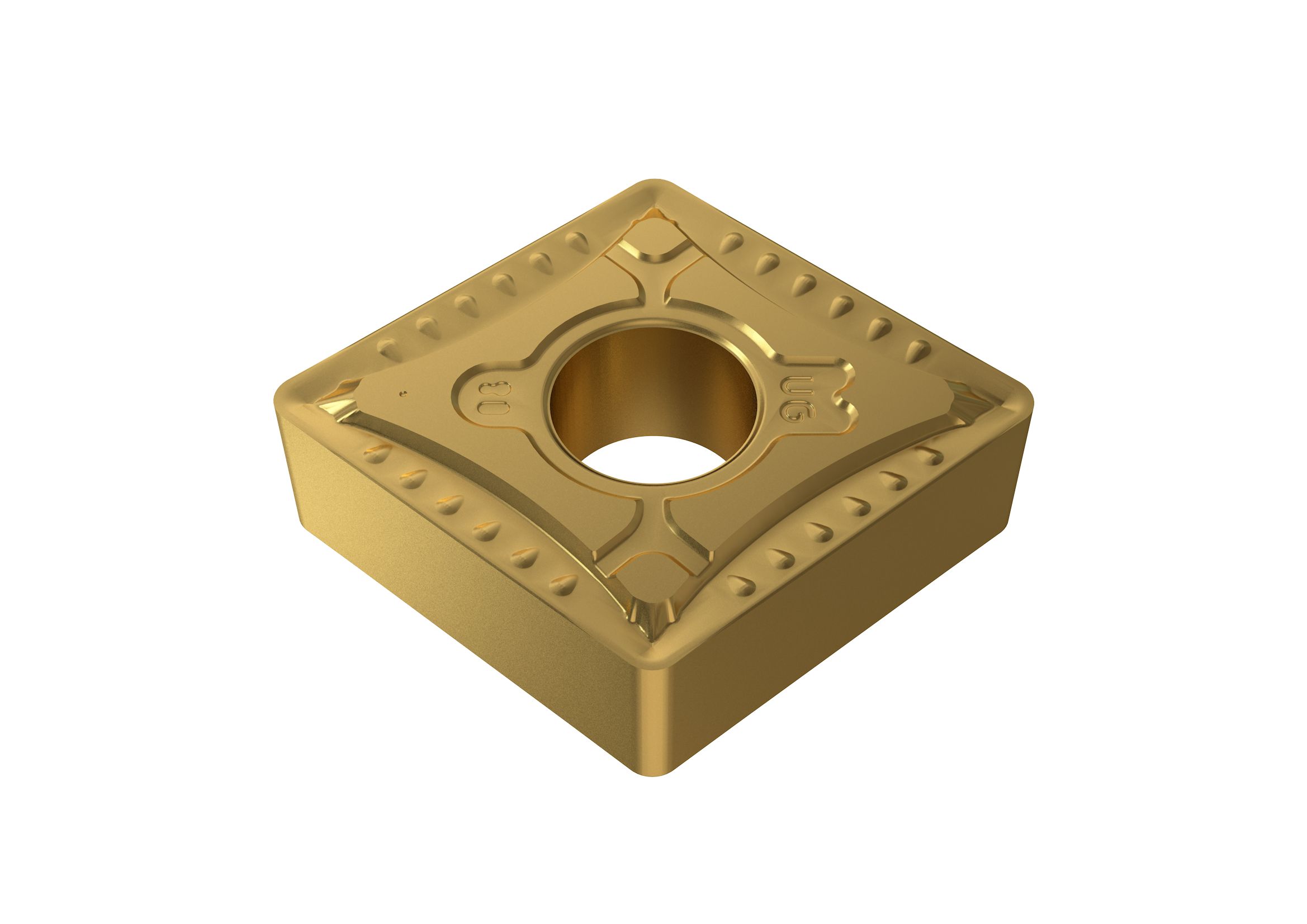 Picture of CNMG432-UG YG801 YG-1 CNMG120408-UG YG801 80.0° Negative Carbide 0.0313 0.80mm Radius Medium, Semi Finishing