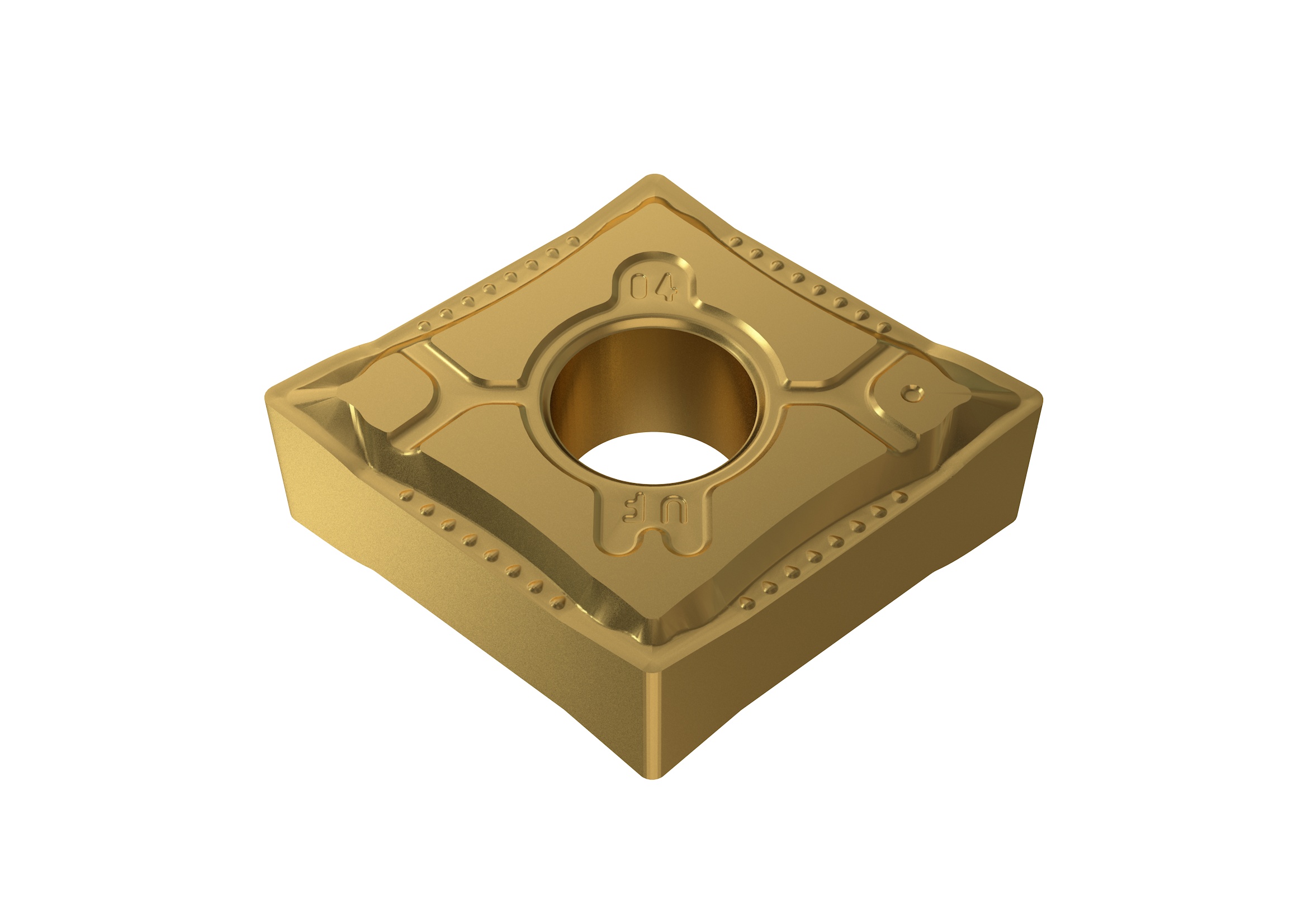 Picture of CNMG431-UF YG801 YG-1 CNMG120404-UF YG801 80.0° Negative Carbide 0.0156 0.40mm Radius Finishing, Semi Finishing