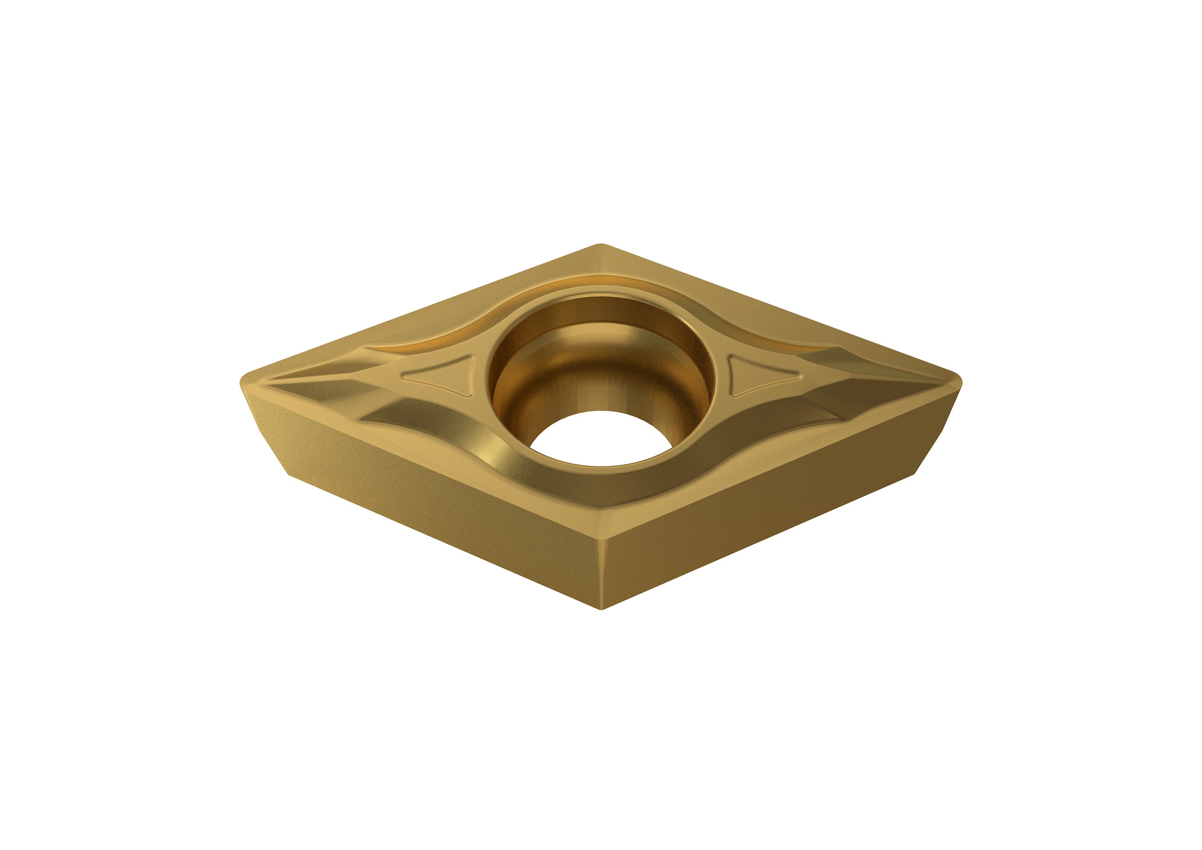 Picture of DCMT32.51UF YG801 YG-1 DCMT11T304-UF YG801 55.0° Positive Carbide 0.0781 1.98mm Radius Finishing, Semi Finishing