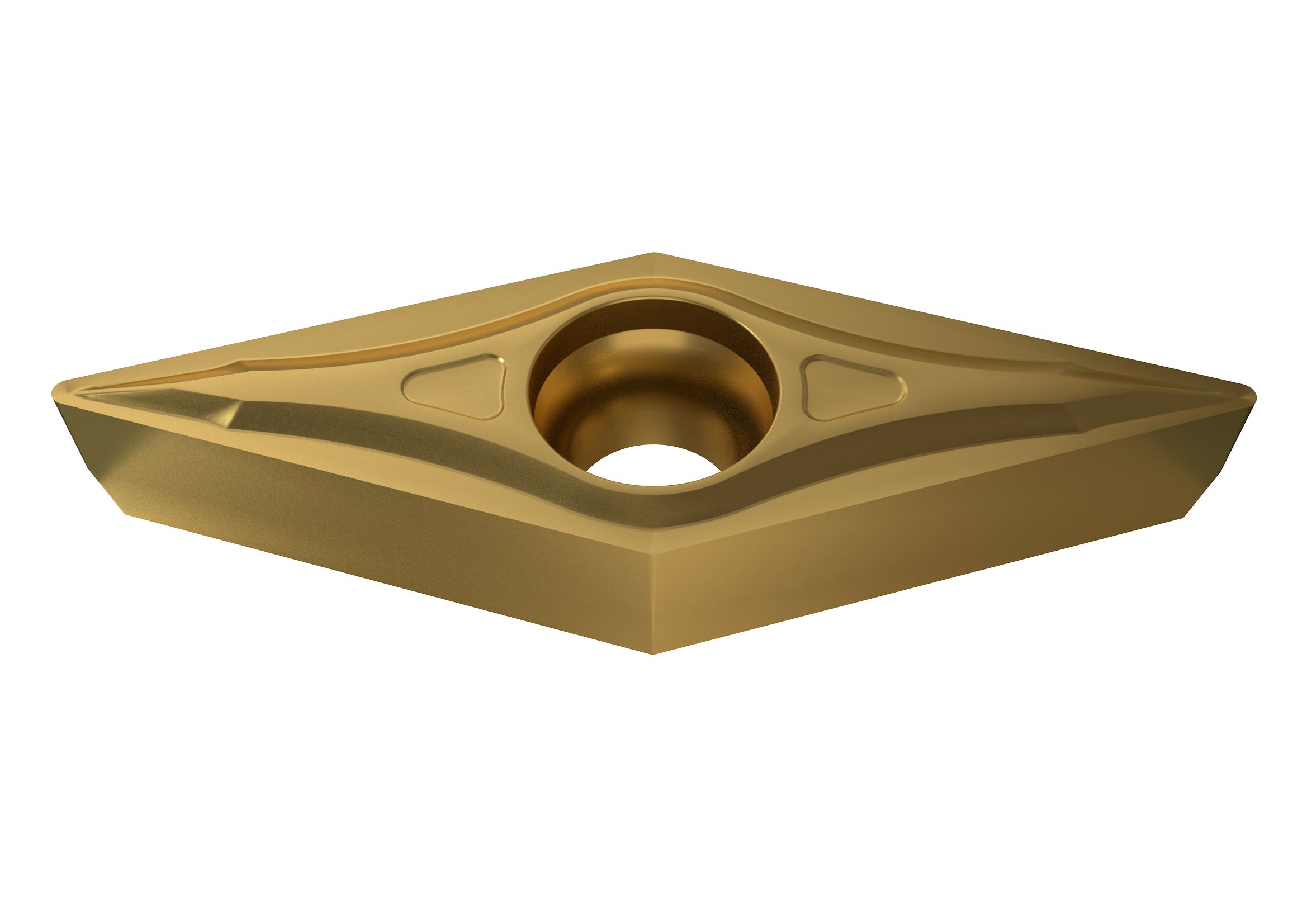 Picture of VBMT331UF YG801 YG-1 VBMT160404 UF YG801 35.0° Positive Carbide 0.0156 0.40mm Radius Finishing, Semi Finishing