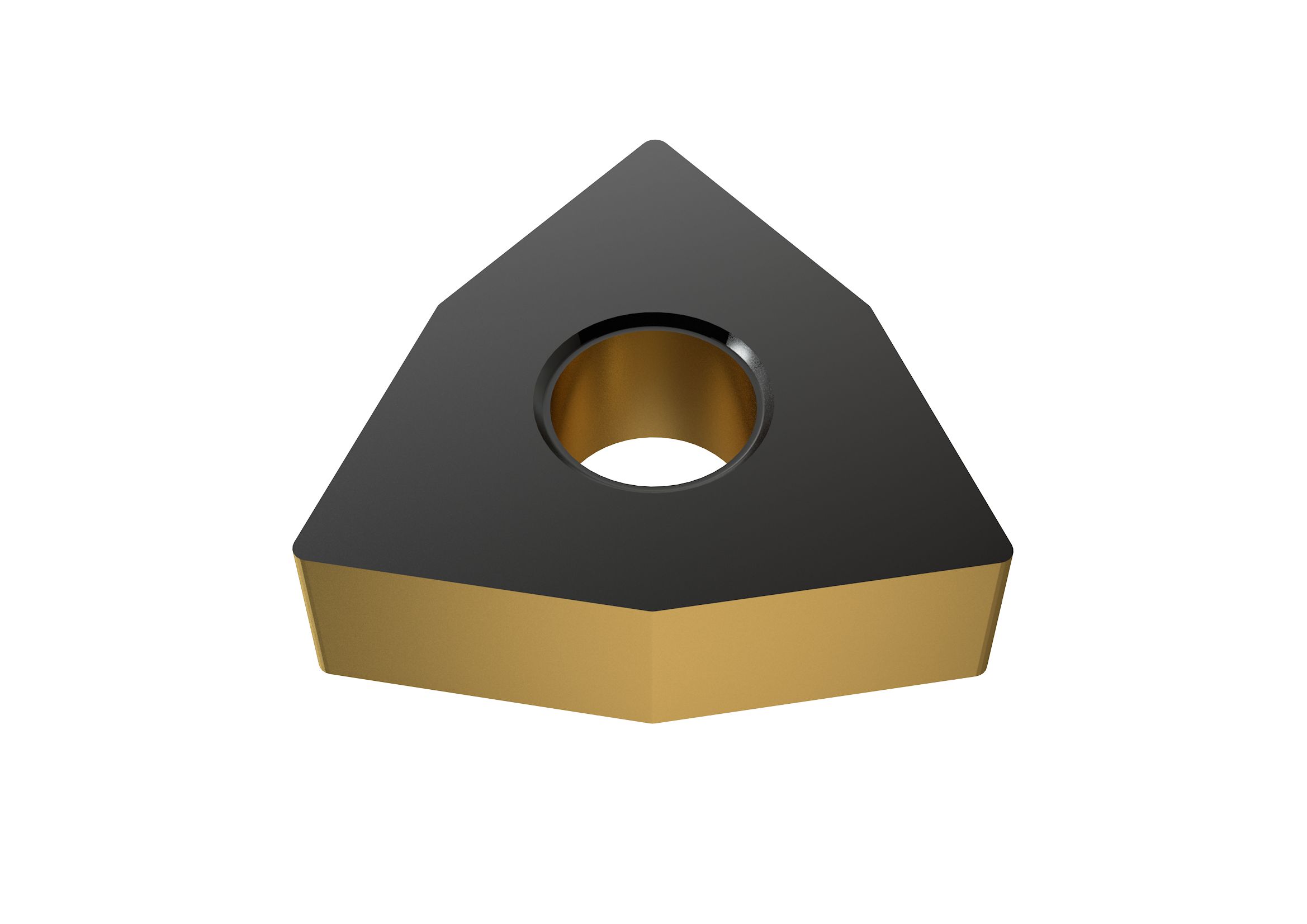 Picture of WNMA431 UC YG1001 YG-1 WNMA080404 UC YG1001 Trigon Negative Carbide 0.0156 0.40mm Radius Medium, Semi Finishing