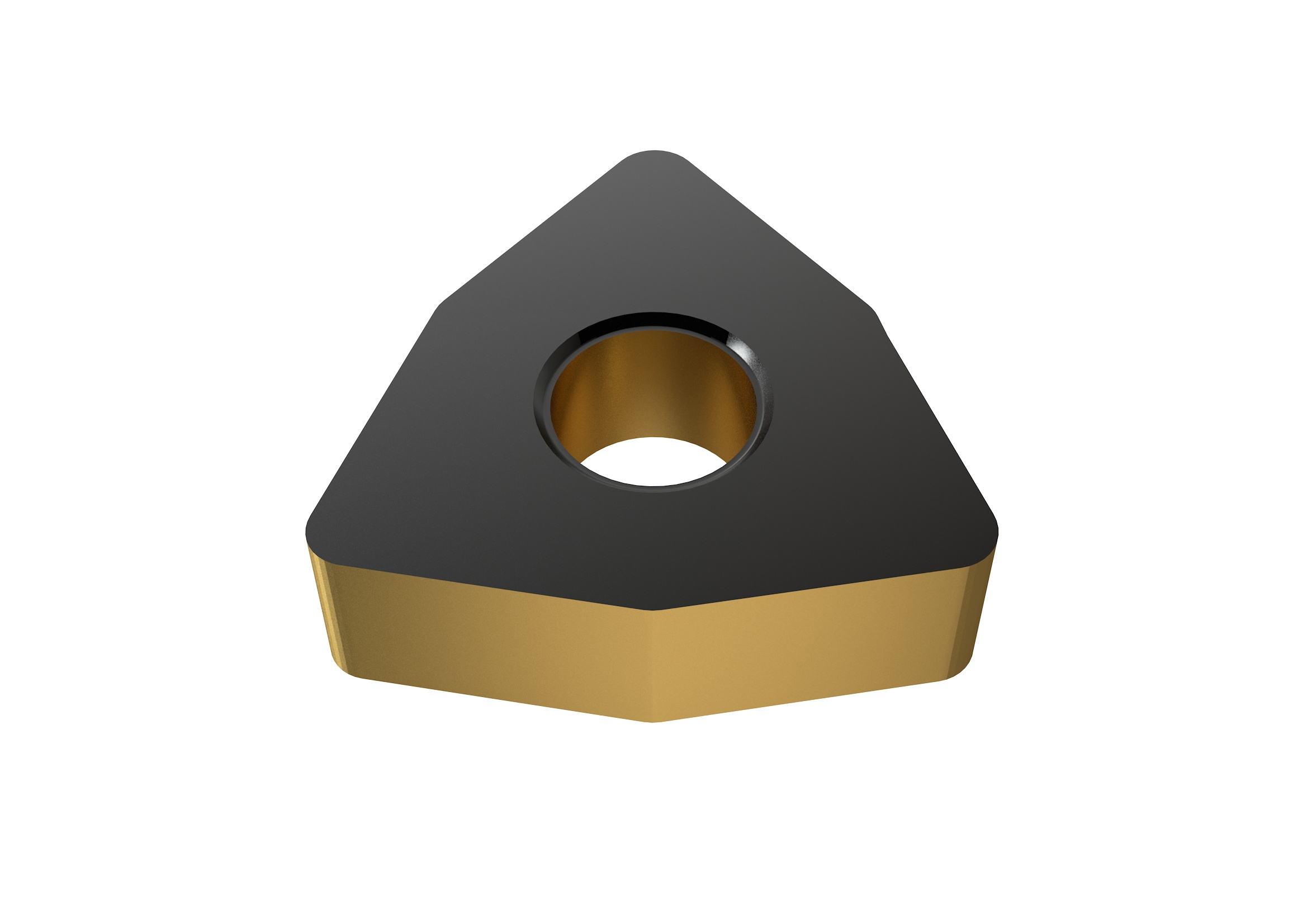 Picture of WNMA433 UC YG1001 YG-1 WNMA080412 UC YG1001 Trigon Negative Carbide 0.0469 1.19mm Radius Medium, Semi Finishing