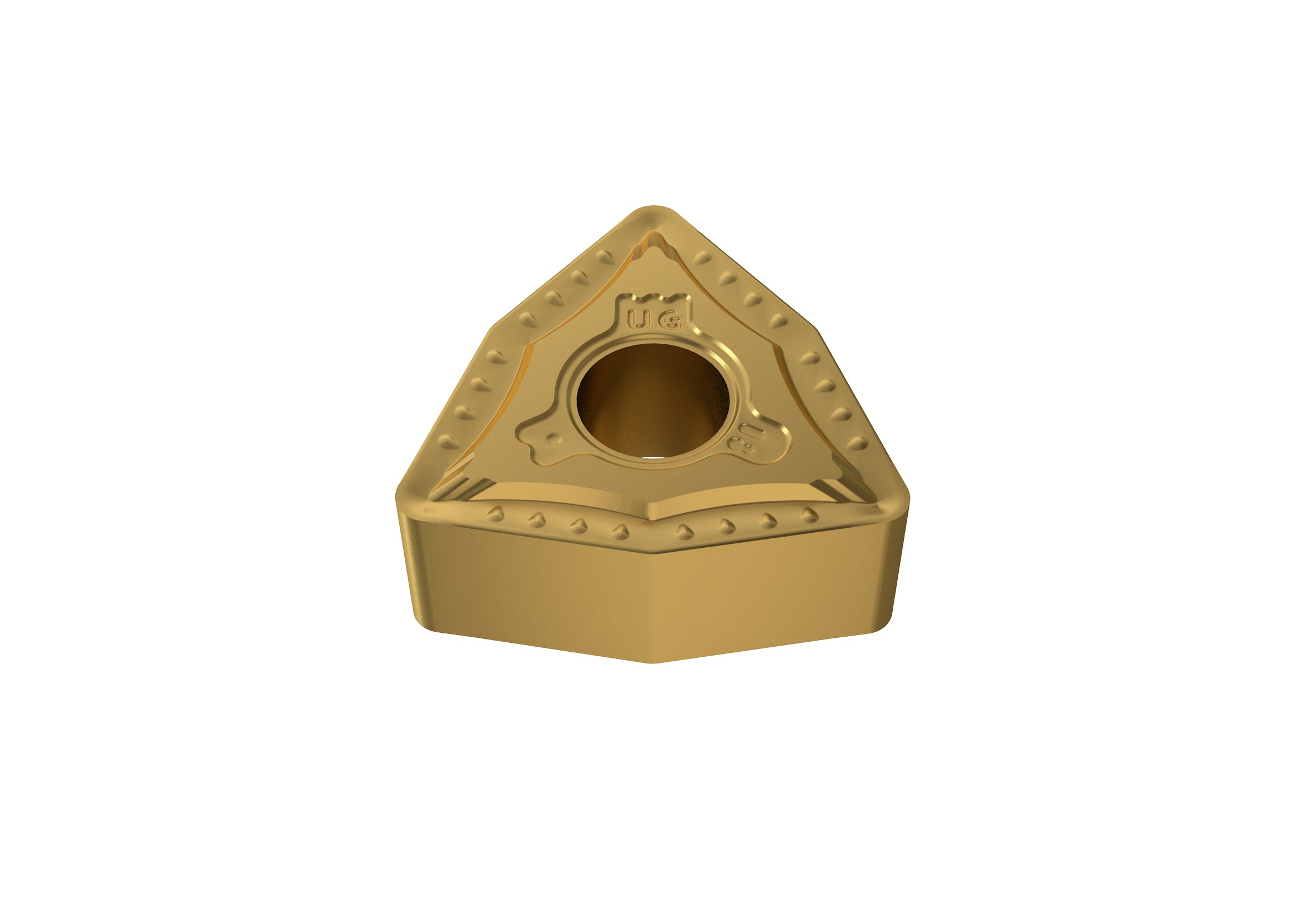 Picture of WNMG332 UG YG801 YG-1 WNMG060408 UG YG801 Trigon Negative Carbide 0.0313 0.80mm Radius Medium, Semi Finishing