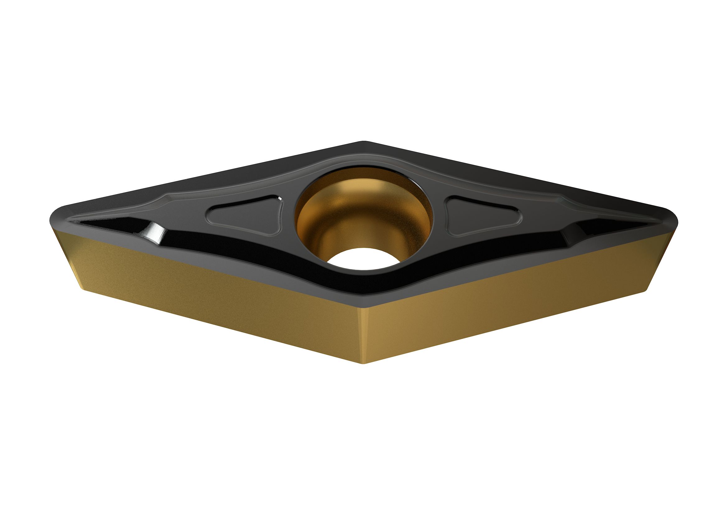Picture of VBMT332UF YG3010 YG-1 VBMT160408 UF YG3010 35.0° Positive Carbide 0.0313 0.80mm Radius Medium, Semi Finishing