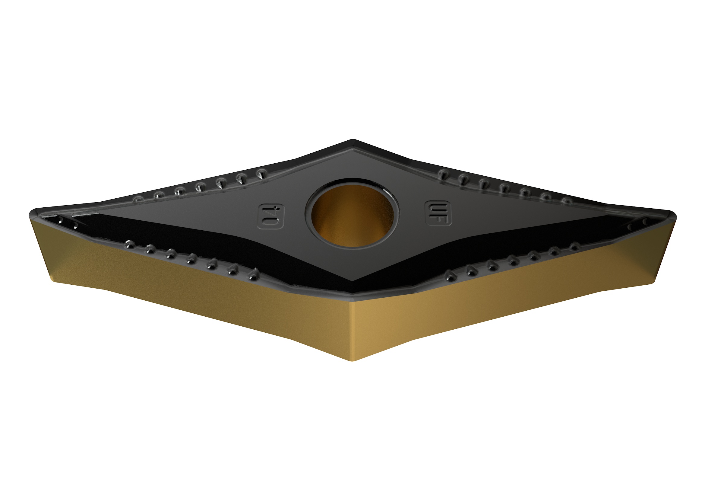 Picture of VNMG331UF YG3030 YG-1 VNMG160404 UF YG3030 35.0° Negative Carbide 0.0156 0.40mm Radius Medium, Semi Finishing