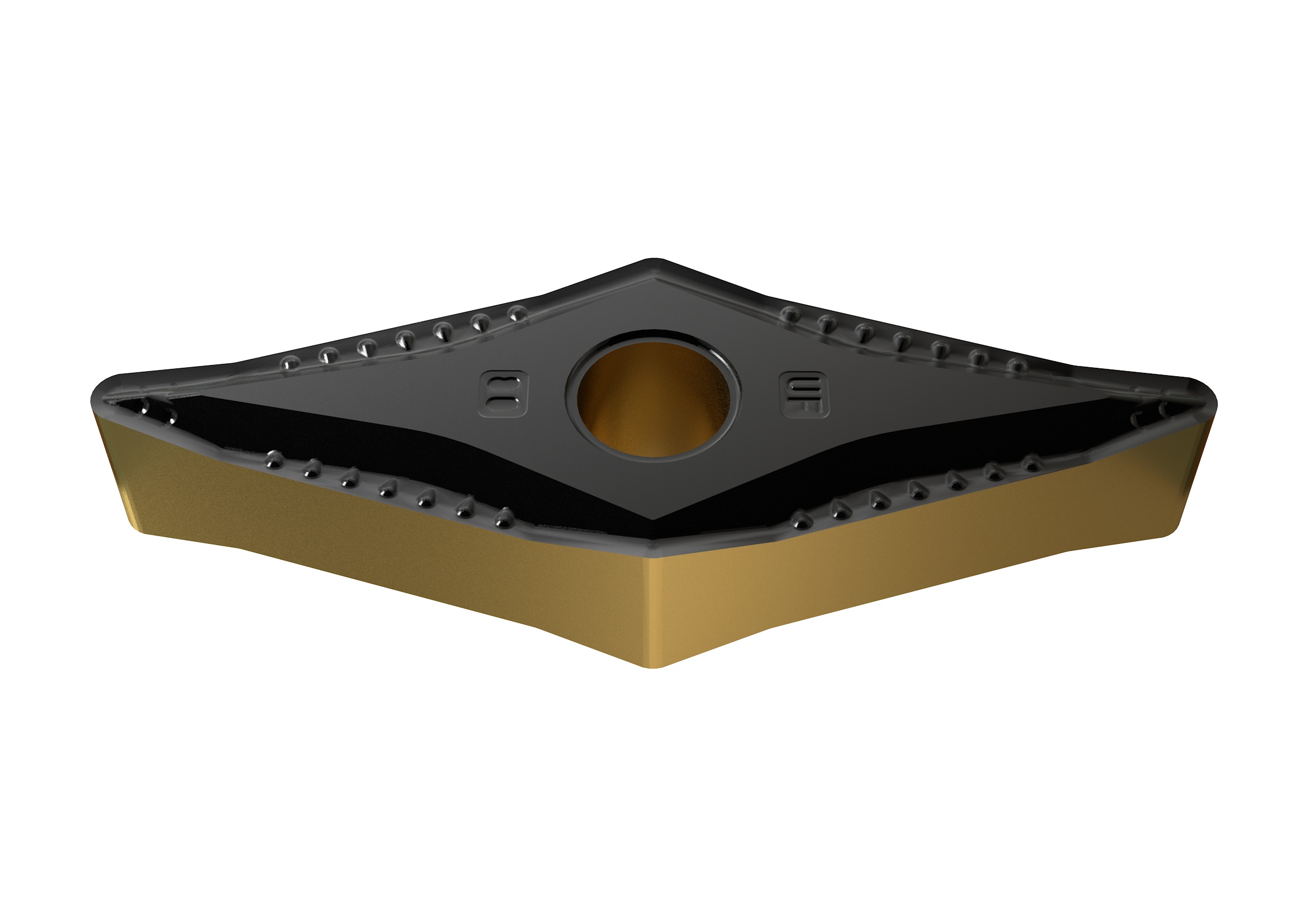 Picture of VNMG332UF YG3010 YG-1 VNMG160408 UF YG3010 35.0° Negative Carbide 0.0313 0.80mm Radius Finishing, Semi Finishing