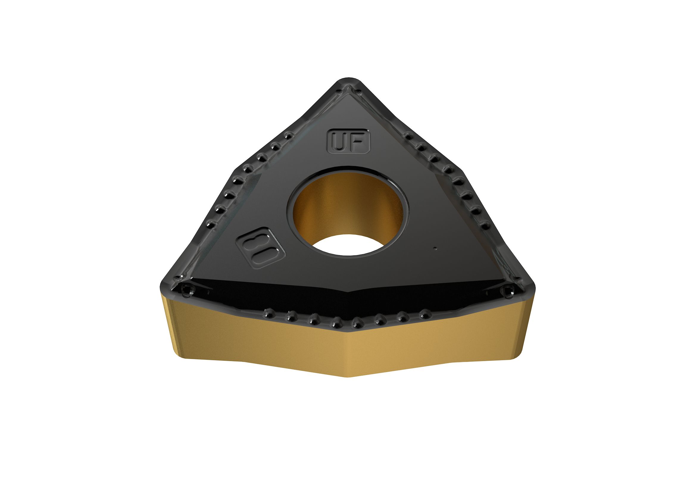 Picture of WNMG432UF YG3020 YG-1 WNMG080408 UF YG3020 Trigon Negative Carbide 0.0313 0.80mm Radius Finishing, Semi Finishing