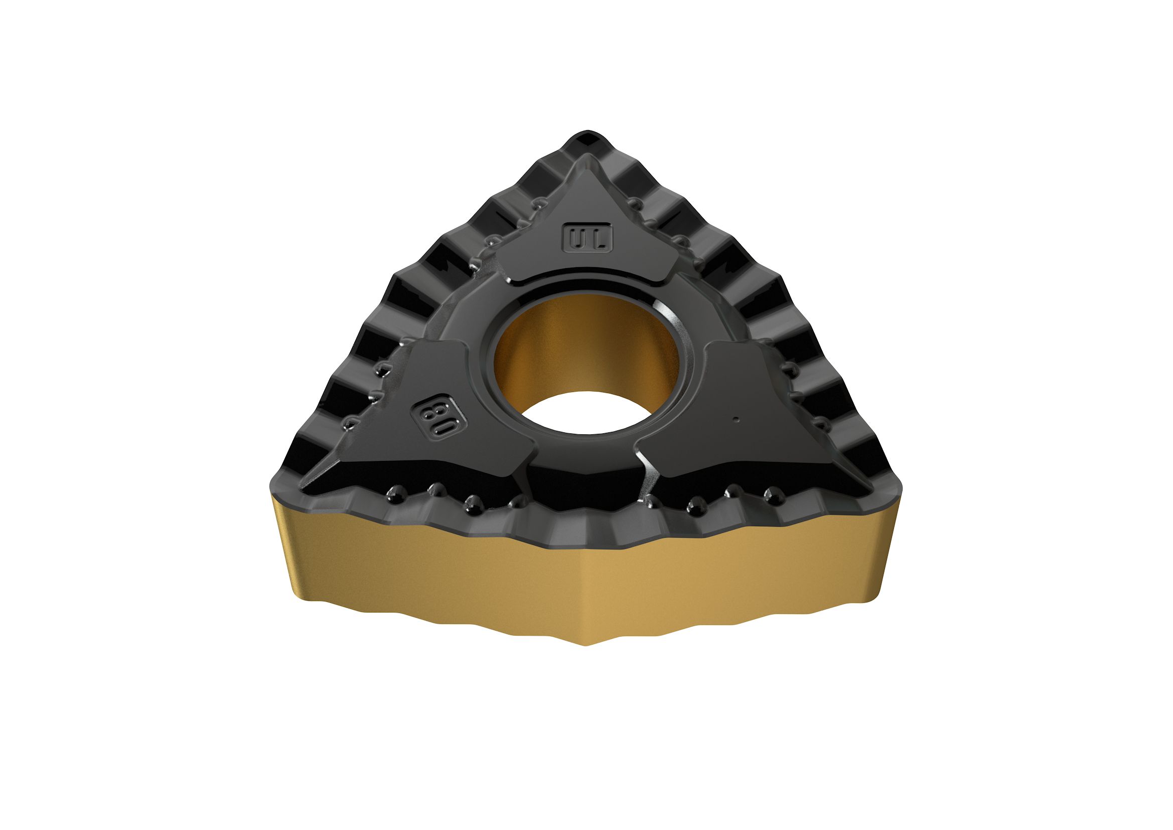 Picture of WNMG432UL YG3020 YG-1 WNMG080408 UL YG3020 Trigon Negative Carbide 0.0313 0.80mm Radius Medium, Semi Finishing