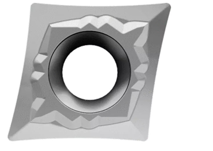 Picture of CCGT32.505AL YG10 YG-1 CCGT09T302-AL YG10 80.0° Positive Carbide 0.0781 1.98mm Radius Finishing, Semi Finishing