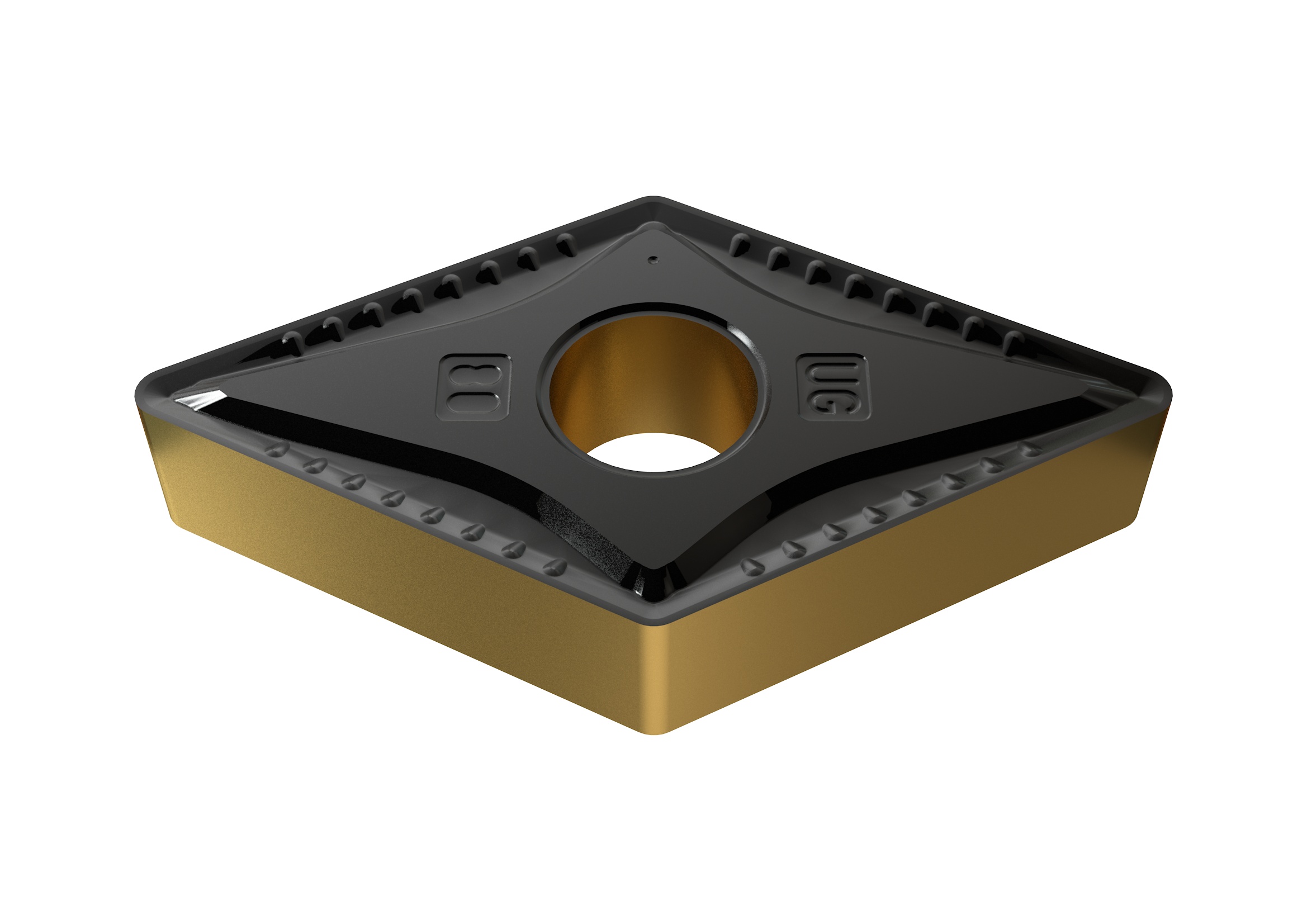 Picture of DNMG432UG YG3020 YG-1 DNMG150408-UG YG3020 55.0° Negative Carbide 0.0313 0.80mm Radius Medium, Semi Finishing