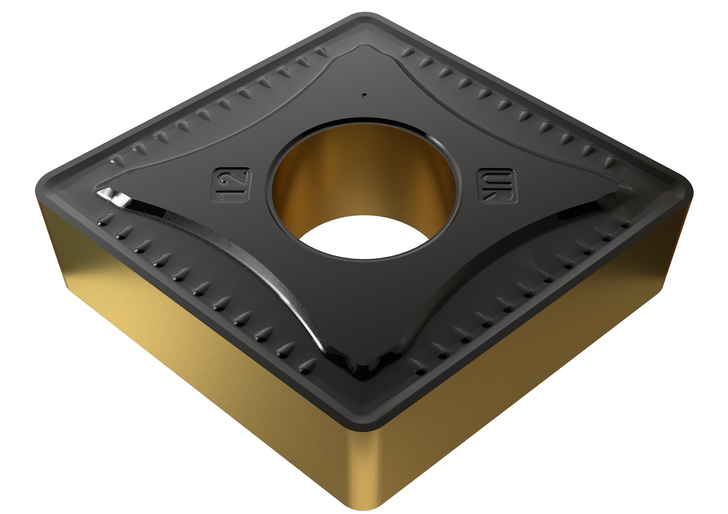 Picture of CNMG643UR YG3010 YG-1 CNMG190612-UR YG3010 80.0° Negative Carbide 0.0469 1.19mm Radius Roughing, Medium