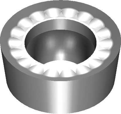 Picture of RCGX 0803MO-LH YD101 ZCC RCGX 0803MO-LH YD101 Round Positive Finishing, Semi Finishing