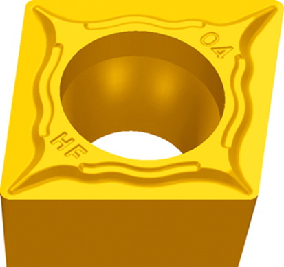 Picture of CCMT 09T304HF YBC251 ZCC CCMT 32.51HF YBC251 80.0° Positive Medium, Semi Finishing