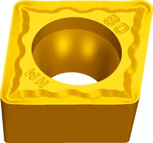 Picture of CCMT 120408HR YBD102 ZCC CCMT 432HR YBD102 80.0° Positive Finishing, Semi Finishing