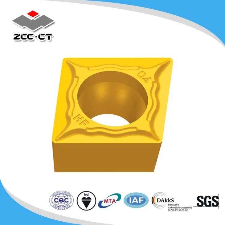 Picture of CPMT 09T308HM YBC251 ZCC CPMT 32.52HM YBC251 80.0° Positive Finishing, Semi Finishing