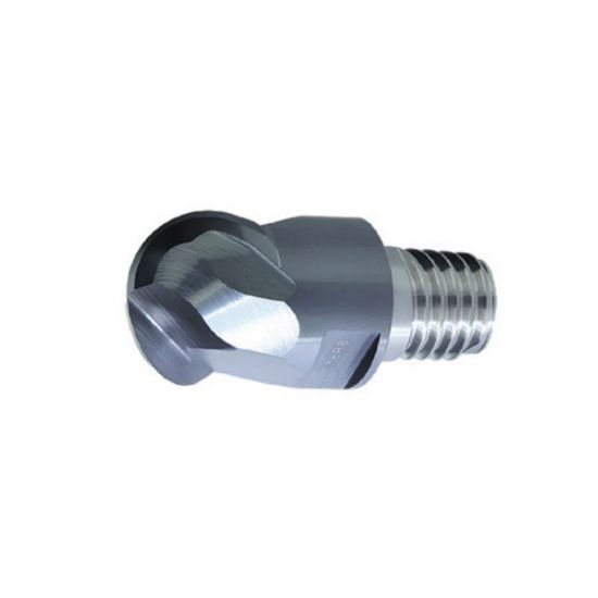 Picture of ZCC Q08-PM-2B-1/2 Dia 1/2 SH T08 LOC 0.2760 OAL0.6700End Mill,Replacable Head Standard Flute Standard Helix Carbide TiAlN Single End Ball NoseBall Z-PERFECT