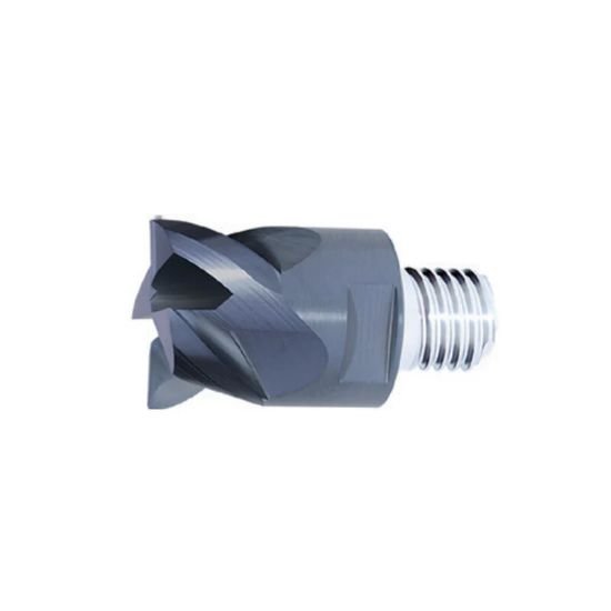 Picture of ZCC Q12-PM-4E-3/4 Dia 0.075 SH T12 LOC 0.4330 OAL1.0040End Mill,Replacable Head Standard Flute Standard Helix Carbide TiAlN Single End 45.0° Chamfer Z-PERFECT